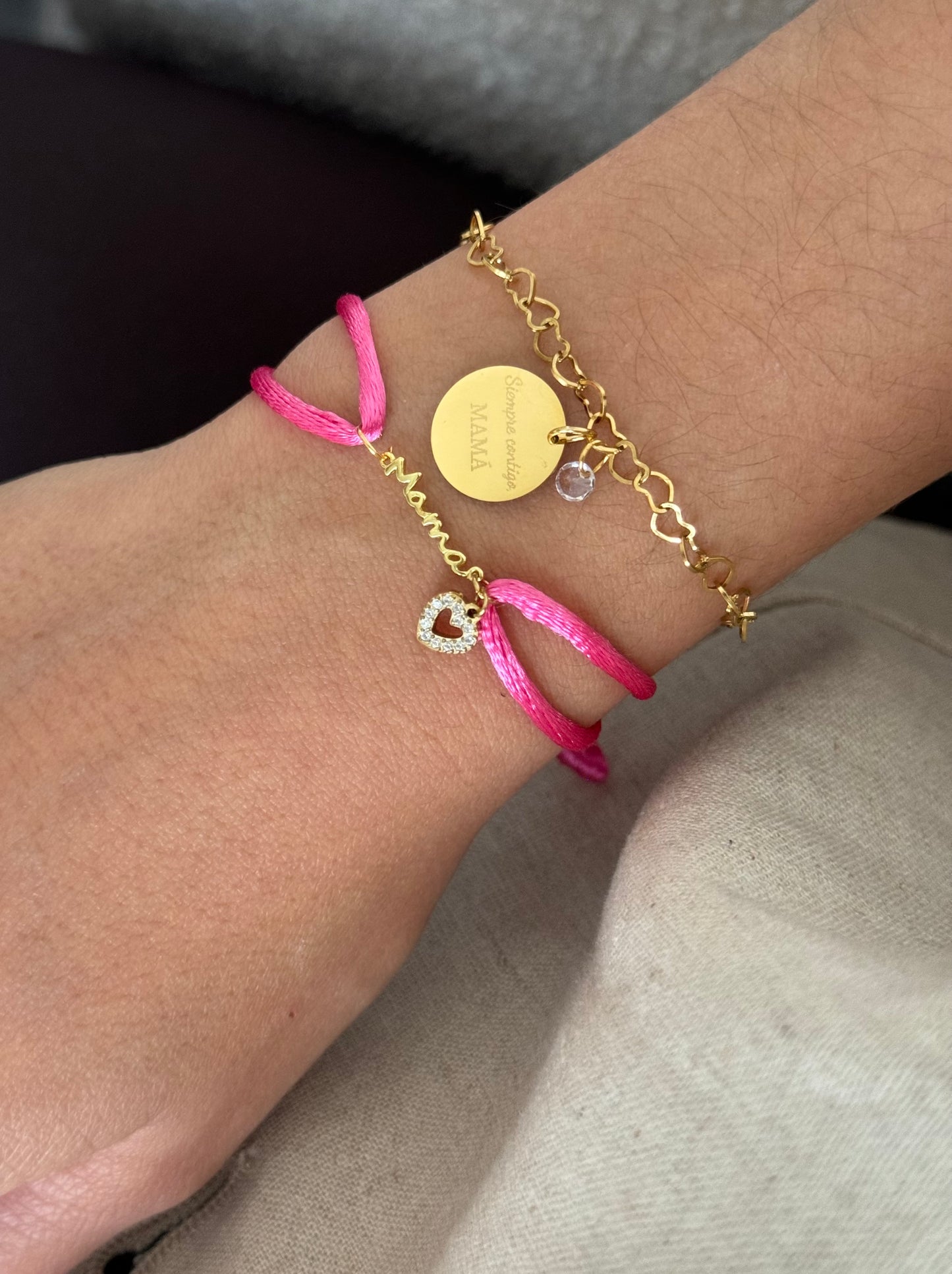 Pulsera corazón mini Mamá