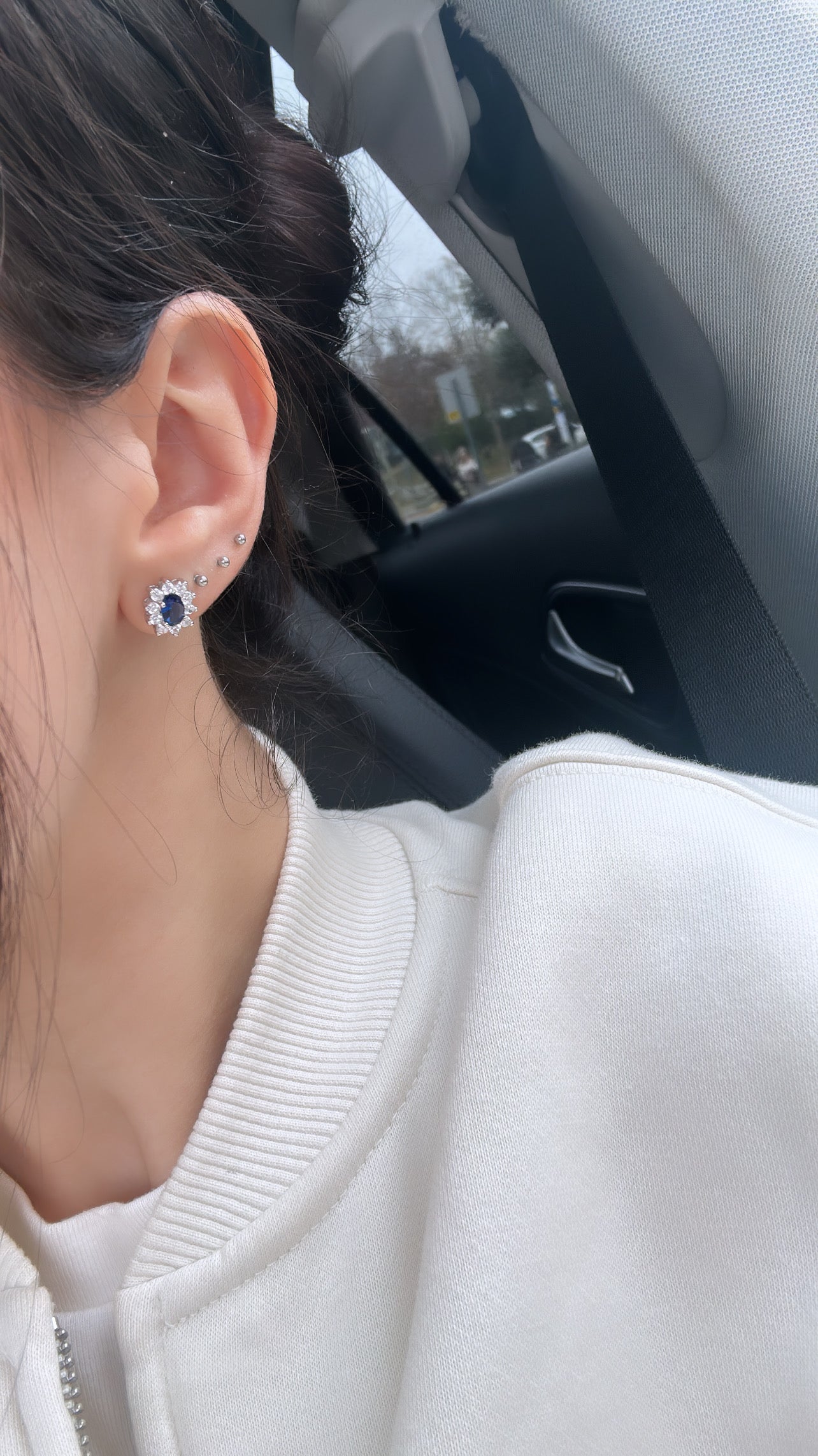 Pendientes Vintage Zafiro
