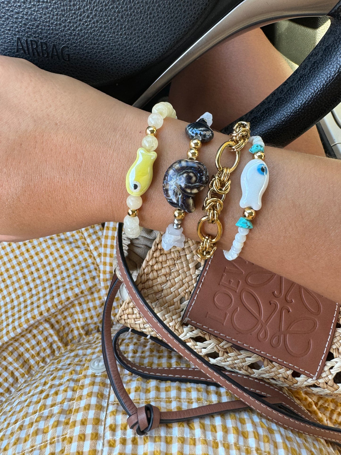 Pulsera Pececito nácar