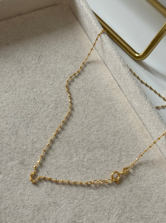 Collar bolas diamantadas