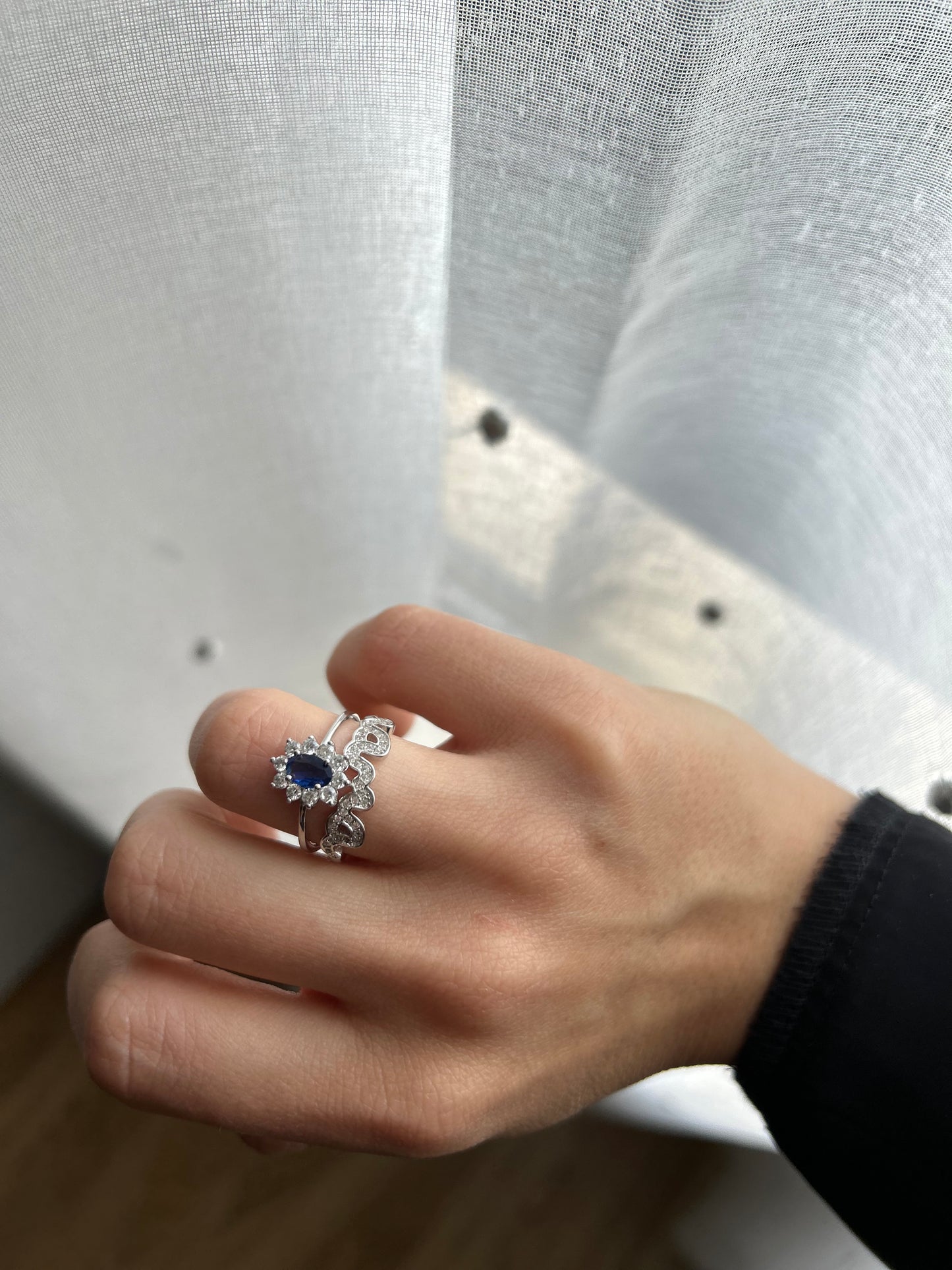 Anillo MAMÁ circonitas plata