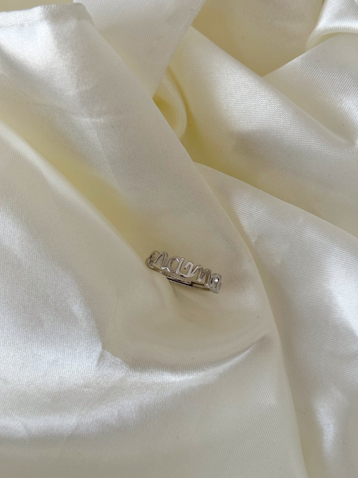 Anillo MAMÁ plata