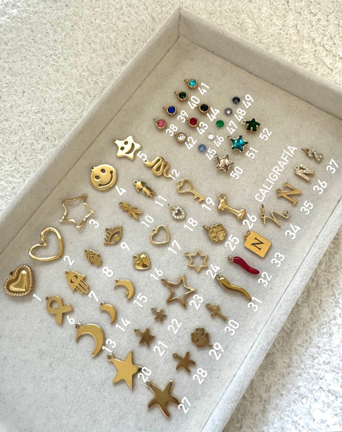 Pulsera nudo 4-6 charms