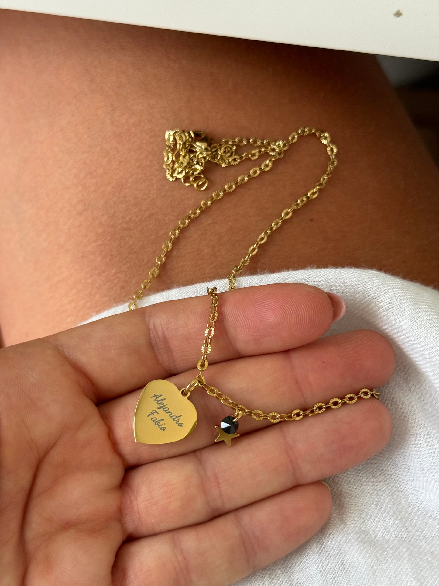 Collar Olivia corazón estrella