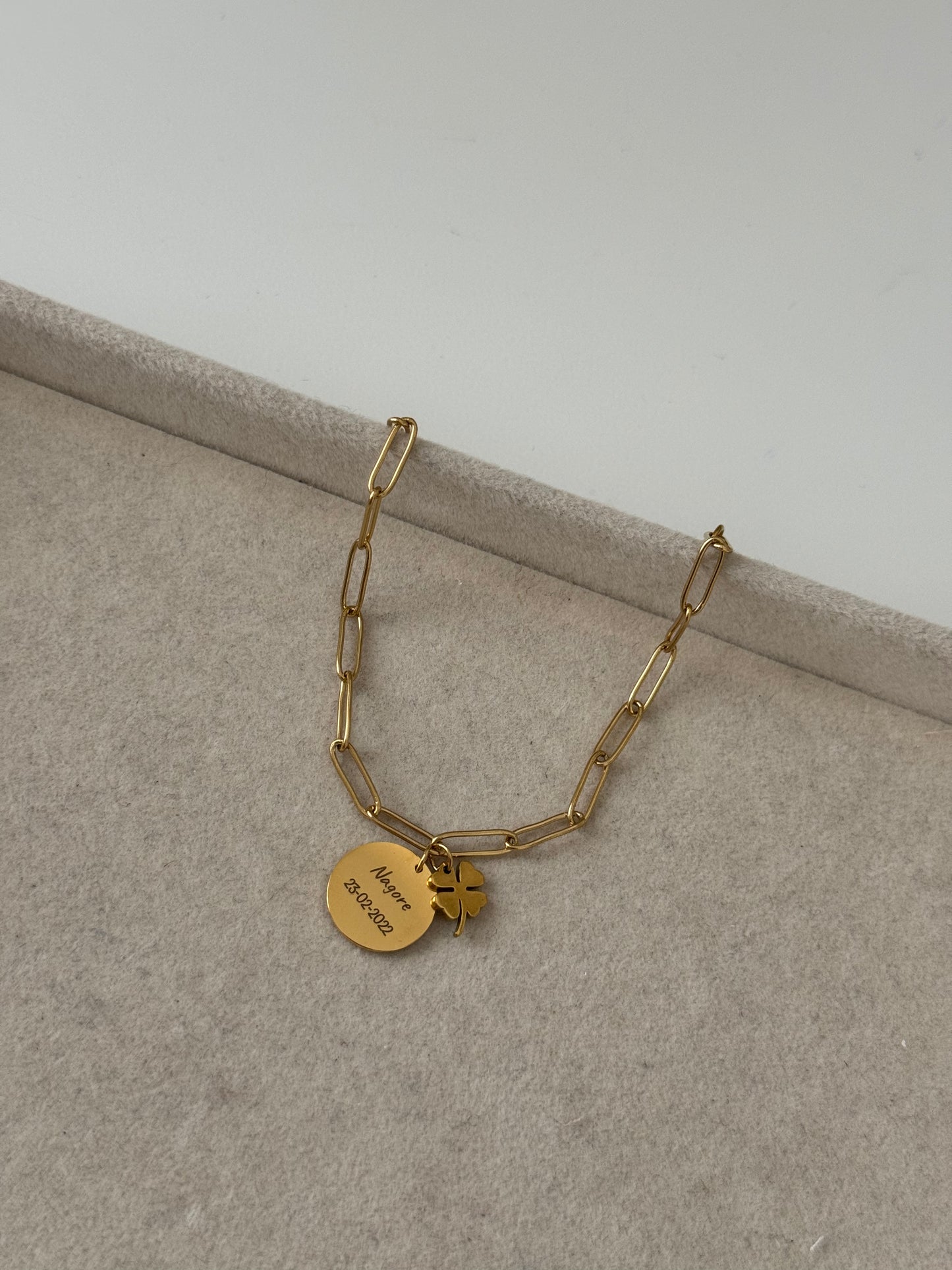Pulsera eslabones grabado
