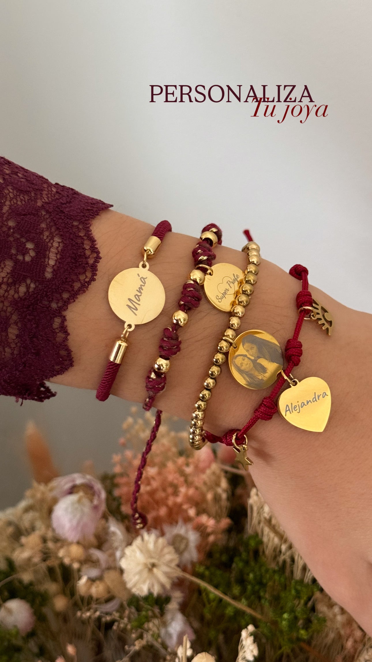 Pulsera Marinera Burdeos