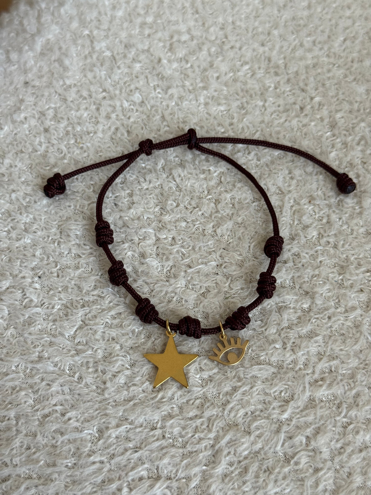 Pulsera nudo macrame charms