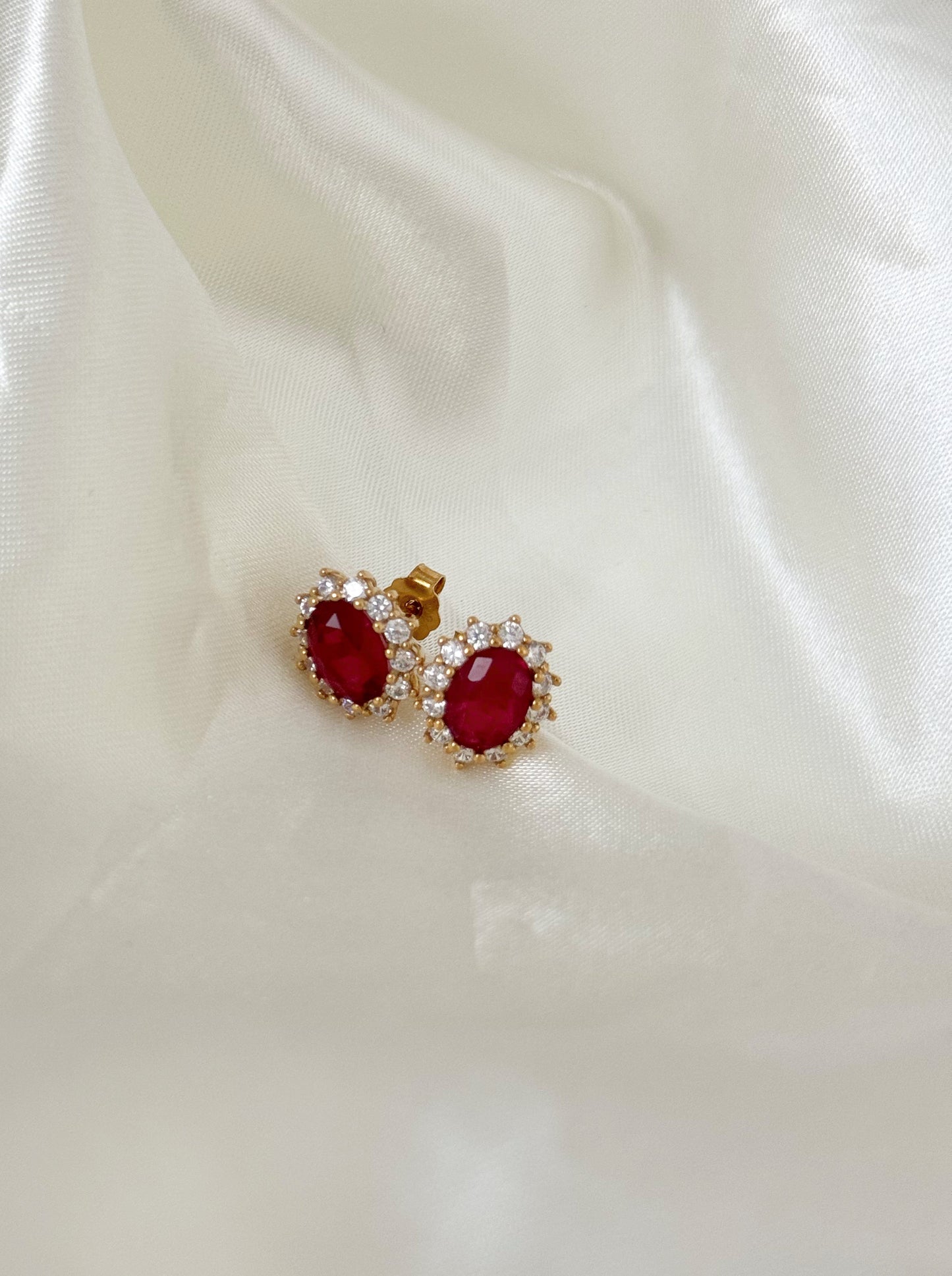 Pendientes Vintage Burdeos