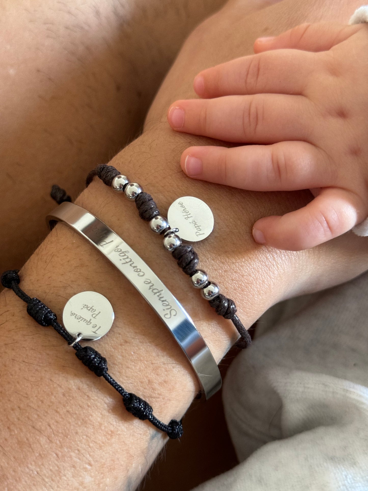 Pulsera negra Papá