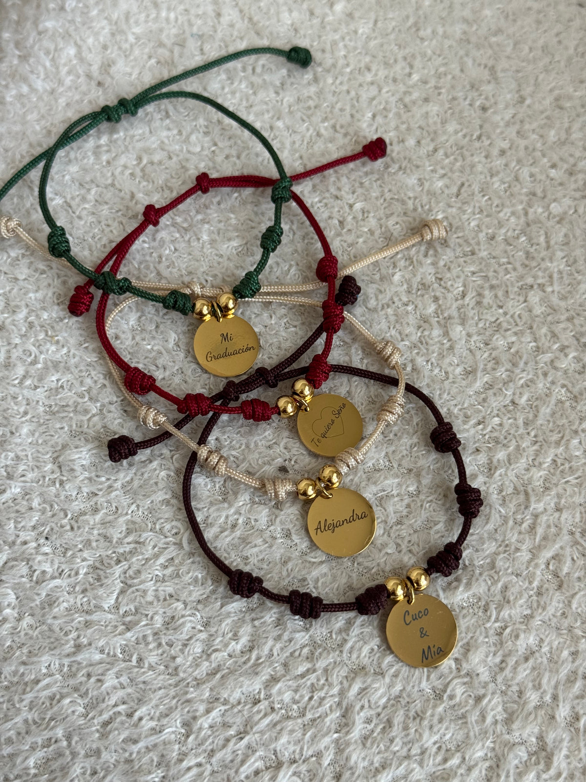 Pulsera nudo macrame chapa