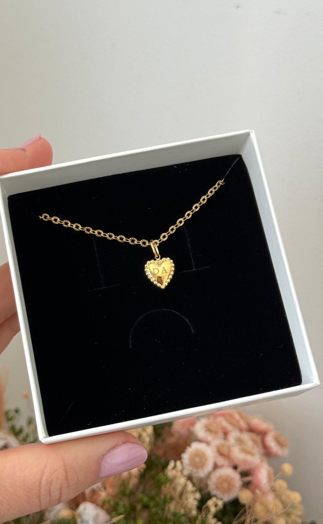 Collar corazón mini vintage
