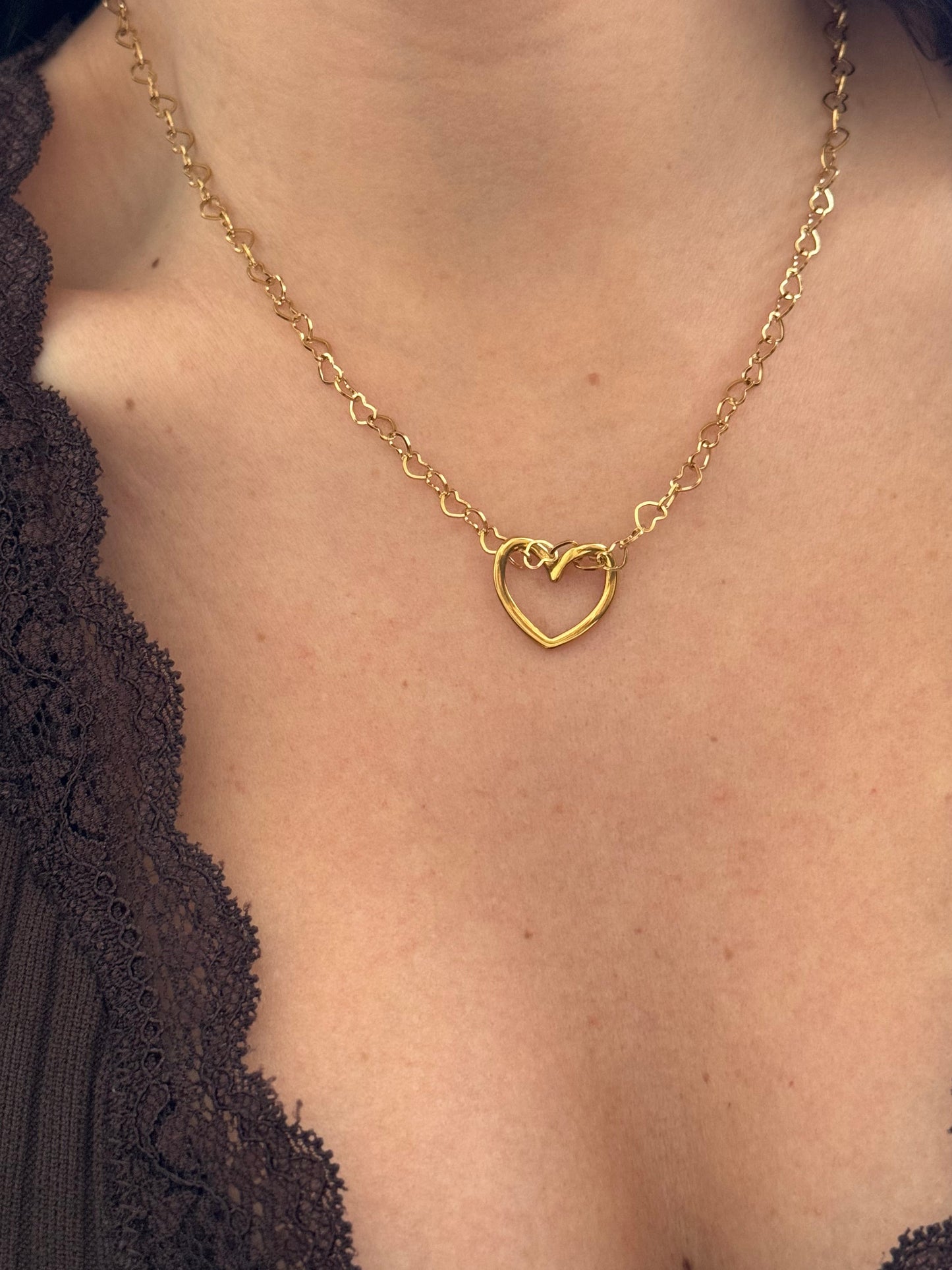 Collar Cuore gold