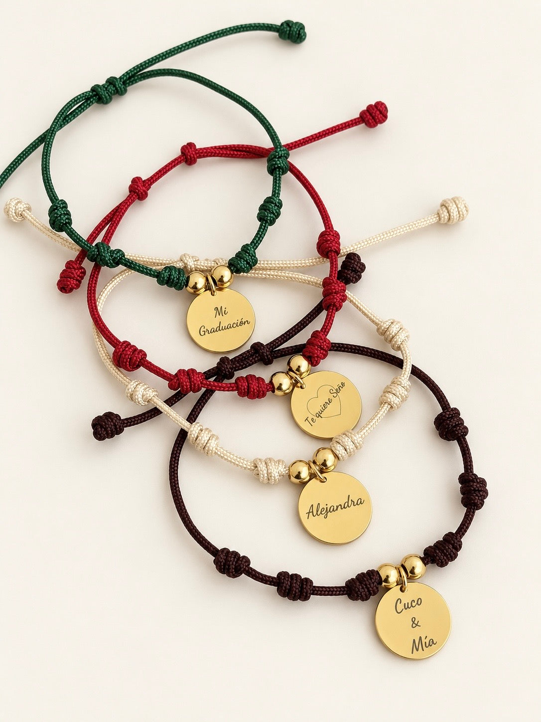 Pulsera nudo macrame chapa